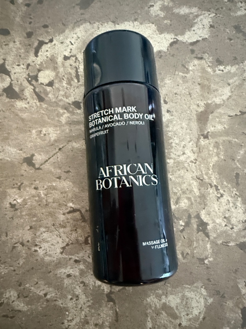 African Botanics Stretch Mark Botanical Body Oil - Black